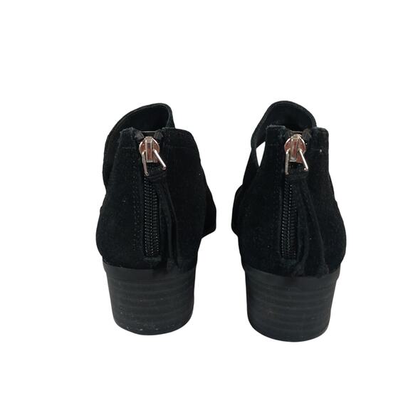 KENNETH COLE! REACTION BLACK GENUINE SUEDE LEATHER CHUNKY HEEL BOOTS! SZ 6.5M - Picture 6 of 10